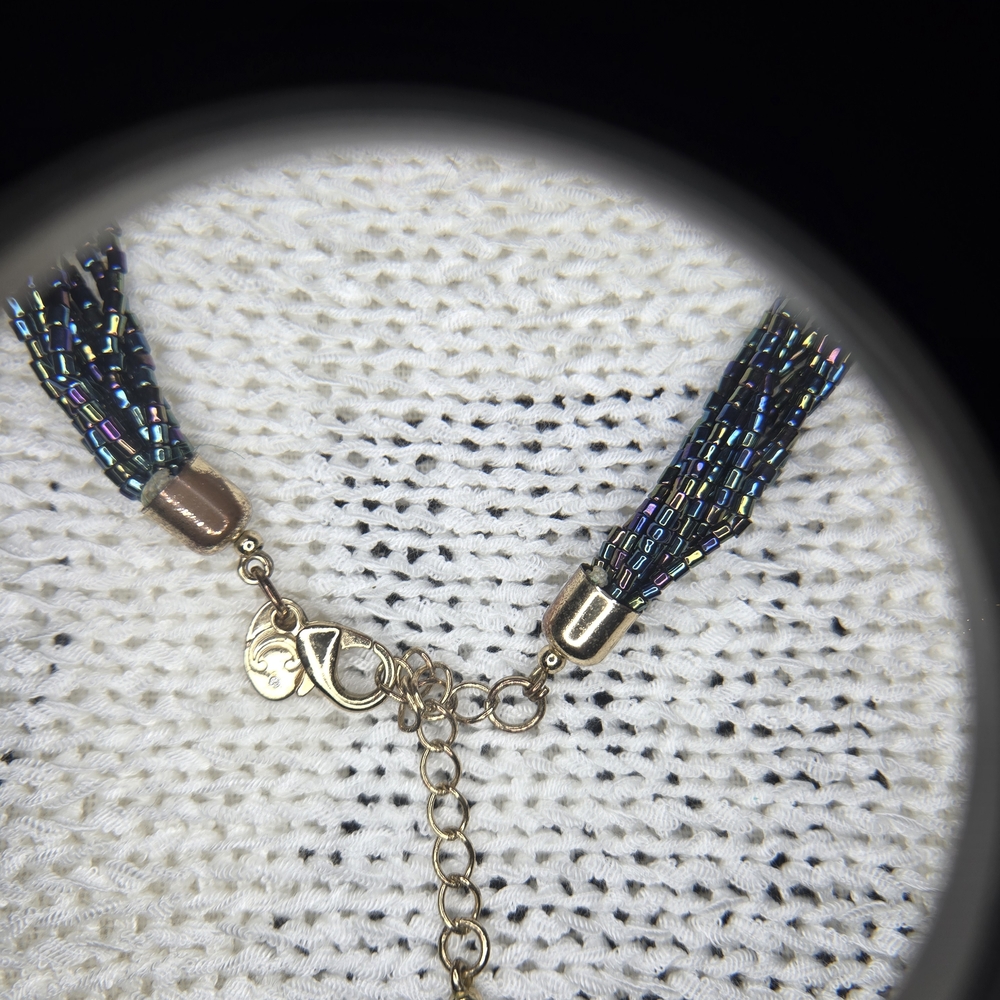 Elegant Multicolor Beaded Necklace - Picture 5 of 6